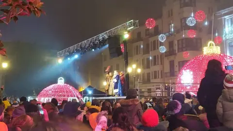 Los Reyes Magos en la Plaza Mayor de Zamora