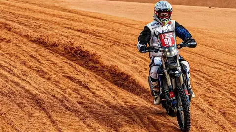 Javi Vega durante la novena etapa. Imagen: Ingine Creators