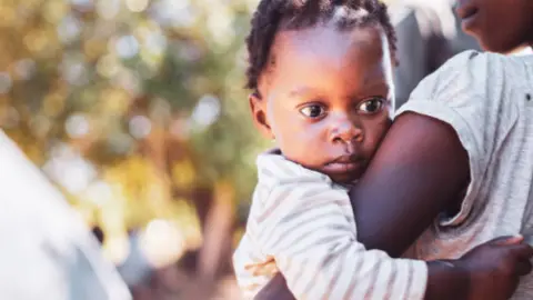 Bebé de África. Fotografía de archivo