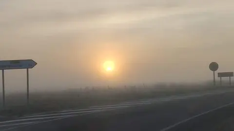 Niebla a primera hora de la mañana en la provincia de Zamora