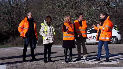 La delegada territorial visita los trabajos de conservación