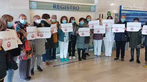 Concentración en la rampa del Virgen de la Concha