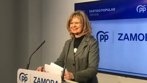 Parlamentaria del Partido Popular por la provincia de Zamora en el Congreso de los Diputados, Elvira Velasco
