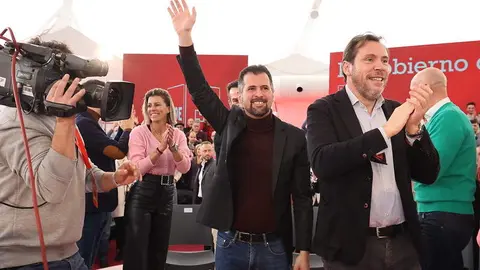 Luis Tudanca en el acto de presentación de los candidatos socialistas a las capitales de provincia de CyL