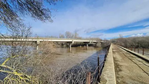 Río Órbigo a su paso por Santa Cristina de la Polvorosa. Fotografía: Interbenavente