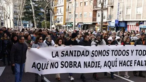 Protesta sanidad vía Salamancartvaldia.es