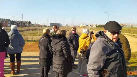 Protesta de los vecinos del Alviar (2). imagen de archivo