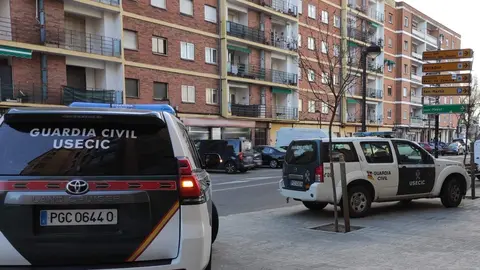 Guardia Civil en la avenida de Portugal