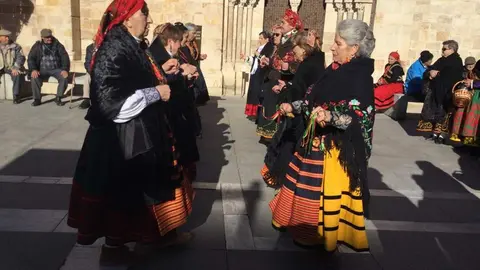 Celebración adelantada de la Águedas de San Lorenzo por el centro de Zamora_6