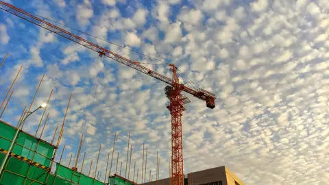 Fotografía construcción. Imagen de archivo