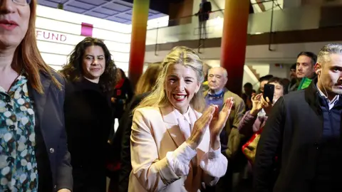 Yolanda Díaz durante el acto celebrado en Valladolid. Fotografía: @Yolanda_Diaz_