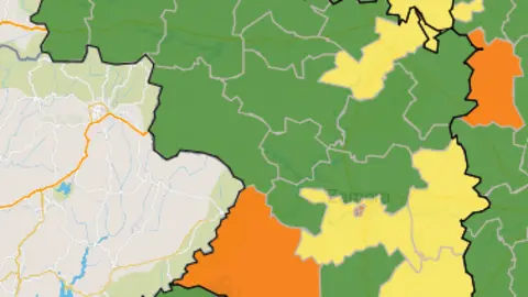 Mapa ZBS casos activos a 7 días (3 de febrero)