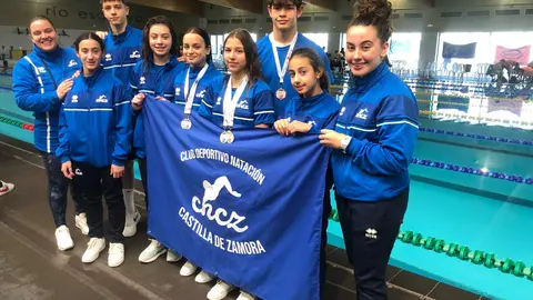Deportistas del Club Deportivo Natación Castilla Zamora