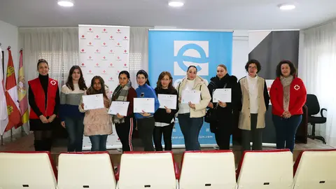 Entrega de diplomas cruz roja