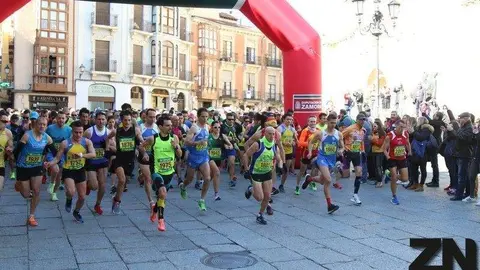 Salida de la edición 35 de la media maratón Ciudad de Zamora