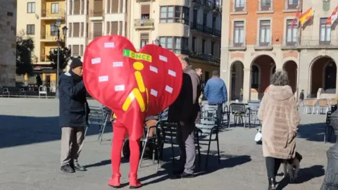 El vendedor de la ONCE disfrazado