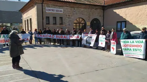 75 protesta de la Plataforma en Defensa de la Sanidad Pública de Sayago. Fotografía: CEDIDA