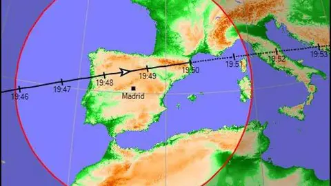 Viaje del satélite vía Interbenavente.es