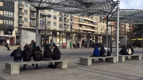 Imagen en la plaza de La Marina