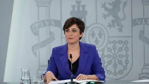 La ministra de Política Territorial y portavoz del Gobierno, Isabel Rodríguez, durante la rueda de prensa posterior al Consejo de Ministros vía Pool Moncloa Borja Puig de la Bellacasa