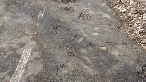 Deterioro carretera a Limianos de Sanabria