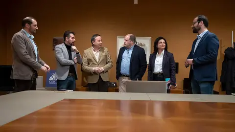 Reunión con la Junta directiva de la Confederación de Comercio CyL