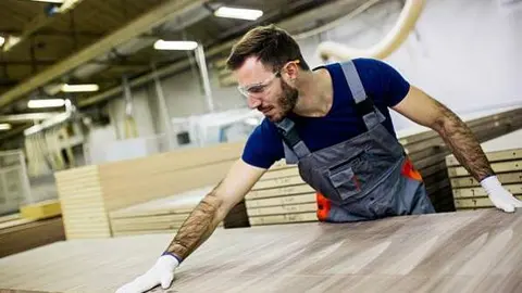 industria madera y muebles. Fotografía de archivo