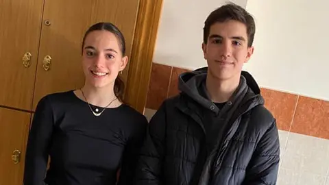 Claudia Vaquero y Rodrigo Vega del San Vicente de Paúl