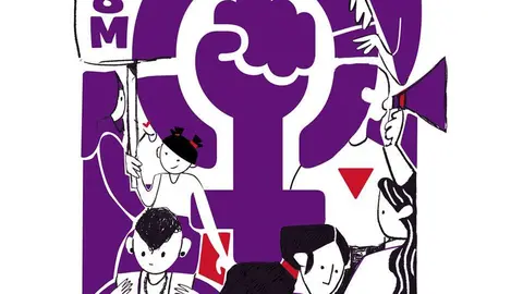 cartel por el 8 de marzo de IU Benavente