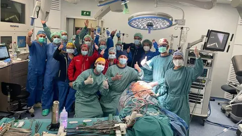 Primer trasplante de pulmón por vía robótica en el mundo