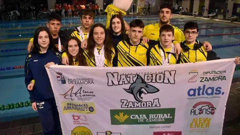 Club Natación Zamora en el Campeonato de CyL de Invierno