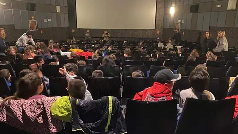 Menores asistentes a la Semana del Cine en Valores. Imagen de archivo