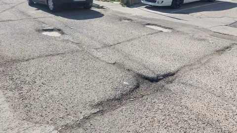 Baches carretera Villacastín-Vigo detrás del Sancho