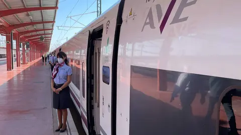 Mujer trabajadora en Renfe