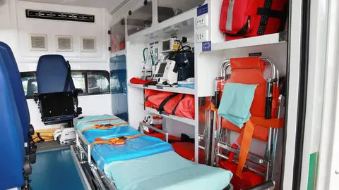 Interior de una ambulancia