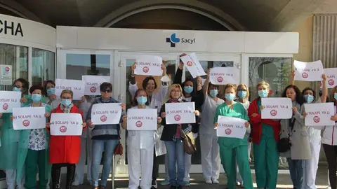 Protesta TCAES Virgen de la Concha
