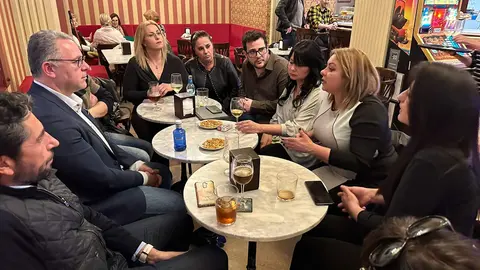 Jesús María Parada durante el encuentro con la asociación CyLCAE Mujer