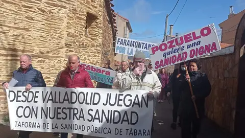 Manifestación por la sanidad pública de Tábara
