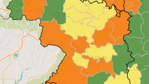 Mapa ZBS casos activos a 7 días (17 de marzo)