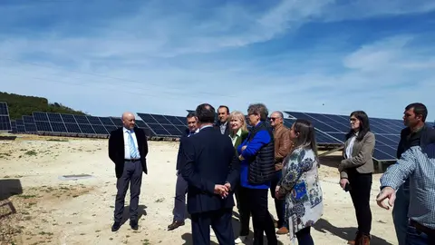 La Comunidad de Regantes del Canal Toro-Zamora en las nuevas instalaciones de producción fotovoltaica