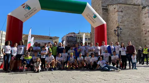 Llegada a la Plaza Mayor del reto 15Q