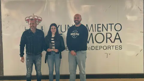 Óscar Vaquero, Irene Calvo y Manuel Alexander