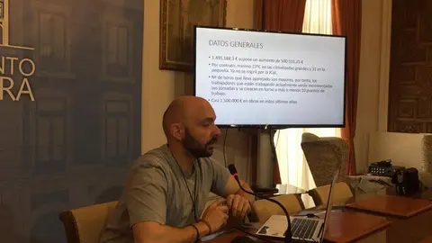 El concejal de Deportes, Manuel A. Alonso