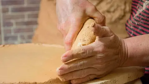 Técnica del urdido. Fotografía: Alfarería Escolástica