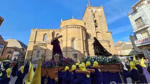 Procesión del Encuentro en Benavente. Fotografía: Interbenavente