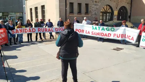83 protesta de la Plataforma en Defensa de la Sanidad Pública de Sayago. Fotografía: CEDIDA