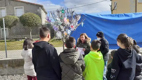 Actividad de los alumnos del CRA Tierras de Sayago. Fotografía: CRA Tierras de Sayago