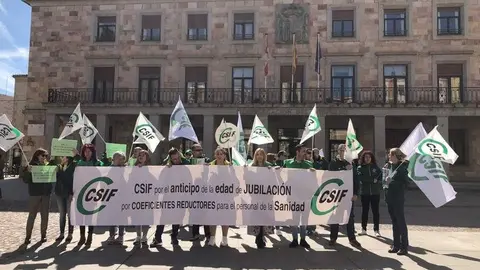 Concentración sanidad jubilación anticipada