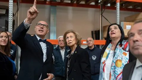 VISITA DE LA REINA SOFÍA AL BANCO DE ALIMENTOS DE ZAMORA