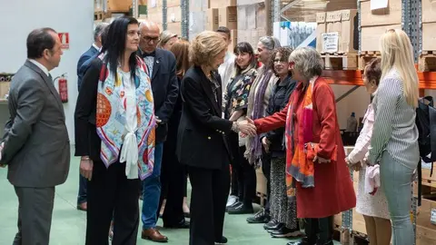 VISITA DE LA REINA SOFÍA AL BANCO DE ALIMENTOS DE ZAMORA